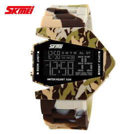 주식에 있는 Skmei 상표 비행기 Camo 다기능 디지털 방식으로 시계