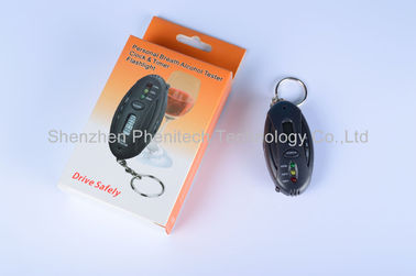 아BS 플라스틱 Keychain 흡입 알콜 검사자, 디지털 방식으로 알콜 발견자 빠른 응답