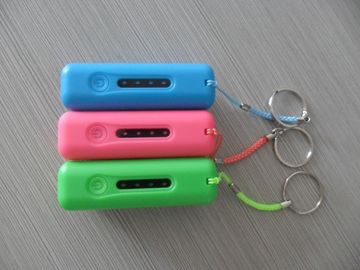 2600mAh USB LED 빛을 가진 휴대용 힘 은행, 빨강/분홍색/녹색