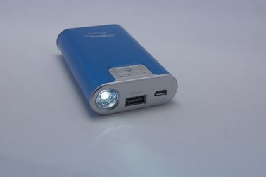 디지탈 카메라 금속 USB LED 토치를 가진 휴대용 힘 은행 6600mAh