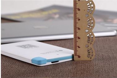 백색 이동 전화/Ipad를 위한 휴대용 호리호리한 Li 이온 힘 은행 4000mAh