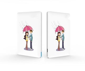 백색 이동 전화/Ipad를 위한 휴대용 호리호리한 Li 이온 힘 은행 4000mAh