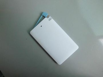백색 이동 전화/Ipad를 위한 휴대용 호리호리한 Li 이온 힘 은행 4000mAh