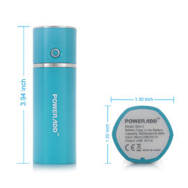 Li 중합체 건전지의 소형 관 포켓 5000mAh 다 기능 힘 은행