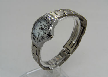 둥근 Metal Strap Watch 일본 합금 상자 숙녀 아날로그 운동 3 눈은 디자인합니다