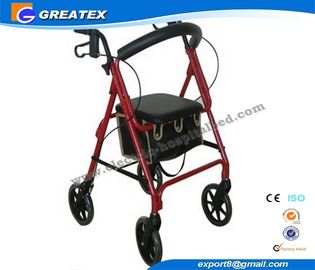 경량 접히는 ROLLATOR 4 바퀴 보행자, 연장자를 위한 접히는 걷는 구조