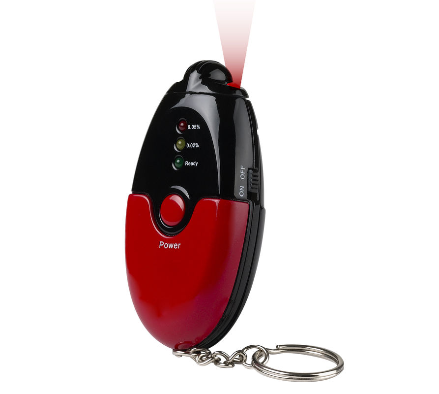 자동 힘 떨어져 소형 keychain 디지털 방식으로 지도된 알콜 검사자 반도체 감지기 안쪽으로